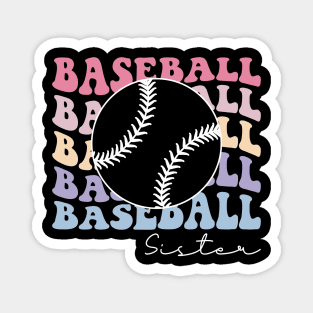 Baseball Sister Cute Magnet