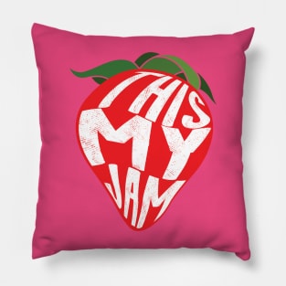 This My Jam Strawberry Jokes Pillow