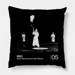 M83 / Minimalist Graphic Fan Artwork Design Pillow