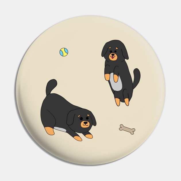 Playful Puppies Pin by alisadesigns