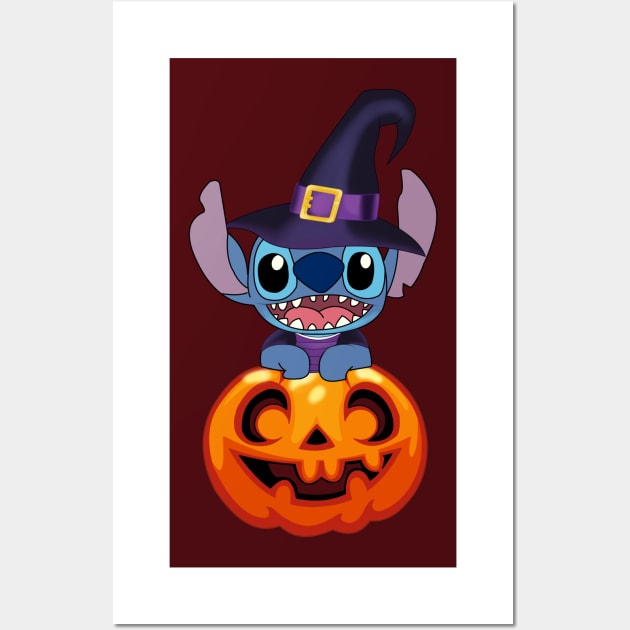 Stitch witch and Spooky Pumpkin Lamp Svg