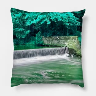 The Emerald Waterfall Pillow