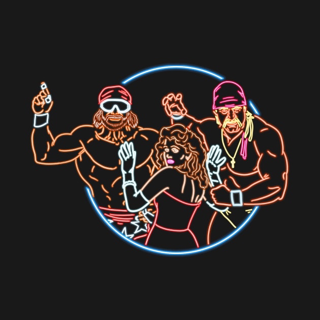 Mega Powers neon style by AJSMarkout