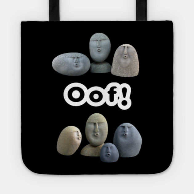 Oof Stones Meme Oof Meme Tote Teepublic - roblox oof extension www roblox free accounts