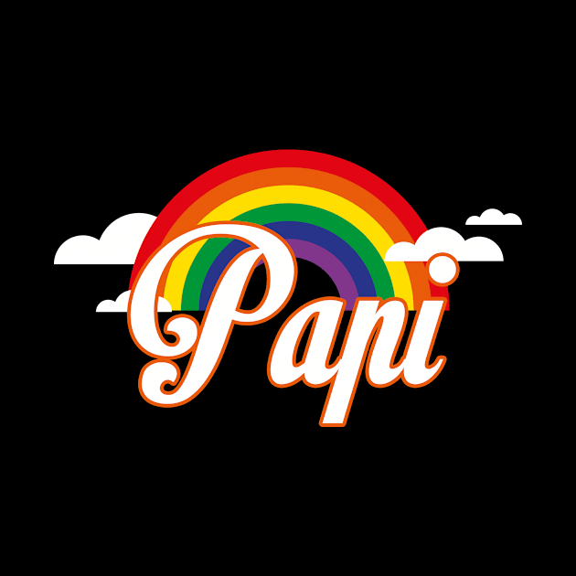 Rainbow mom tshirt papi by jenneketrotsenburg