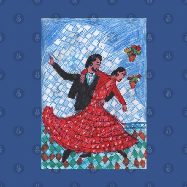 Spanish Flamenco Dance by Mila-Ola_Art