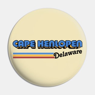 Cape Henlopen, Delaware / / Retro Style Design Pin