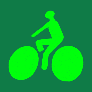 Green bicycle T-Shirt