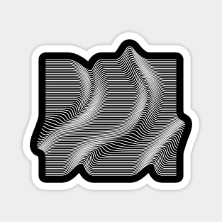 opart lines Magnet