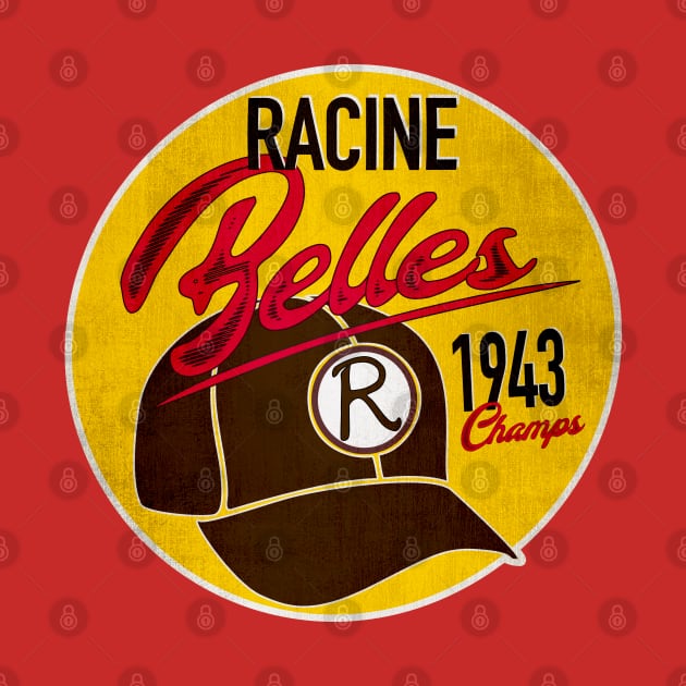 Racine Belles • AAGPBL Hat • Racine, Wisconsin by The MKE Rhine Maiden