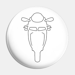 Ducati 916 outline graphic (black) Pin