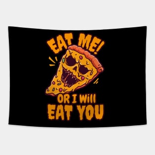 holloween monster pizza design Tapestry