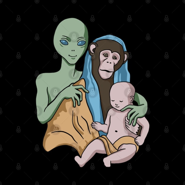 Alien Monkey Human by isstgeschichte