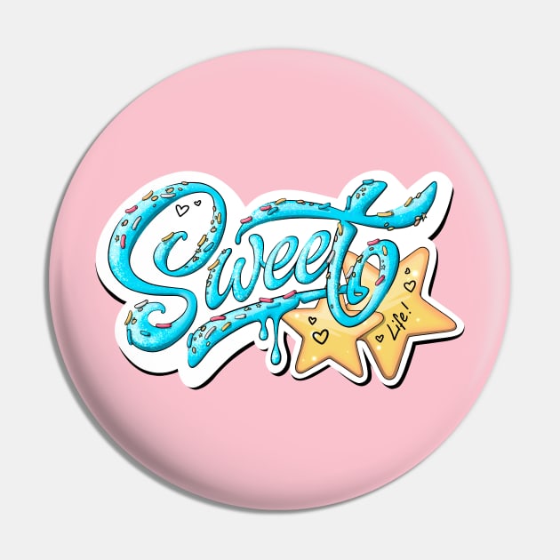 sweet life (bleu text) Pin by Mei.illustration