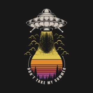 Retro Alien abducting summer T-Shirt