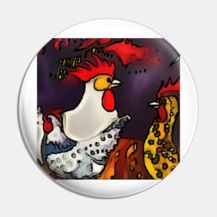 rooster gang Pin