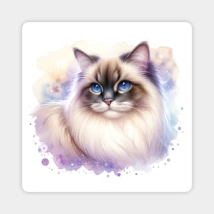 Birman - Watercolor Cat Magnet