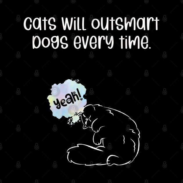 Cats will outsmart dogs every time by kooicat