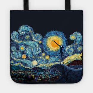 scary night abstract Tote