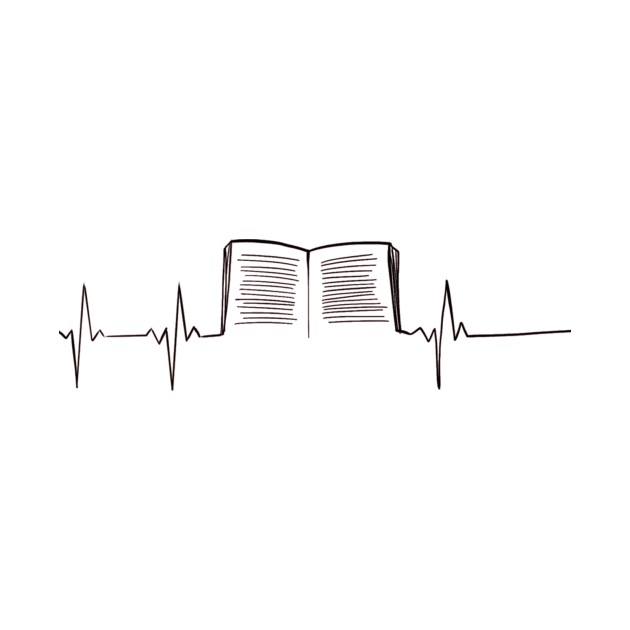 Book Heartbeat - Books - T-Shirt | TeePublic