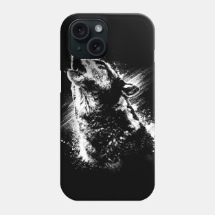 Wolf, Howling wolf, Snow wolf, Full Moon wolf Phone Case