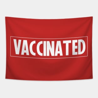 Vaccinated Marvel Logo Tapestry