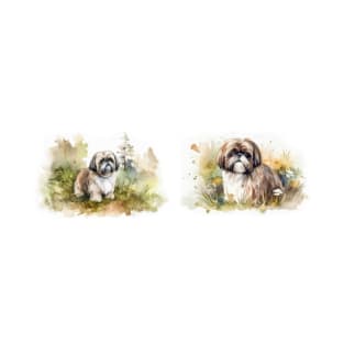 Watercolor Shih Tzu T-Shirt