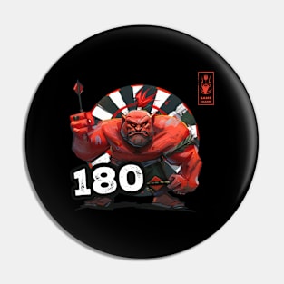 Darts 180 Onehundredandeigthy Red Game Champ Pin