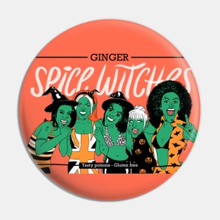 Ginger Spice Witch Pin