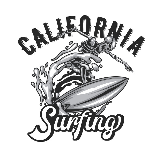 Surfing California by animericans