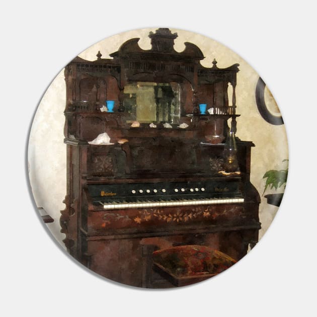 Music - Large Organ in Parlor Pin by SusanSavad