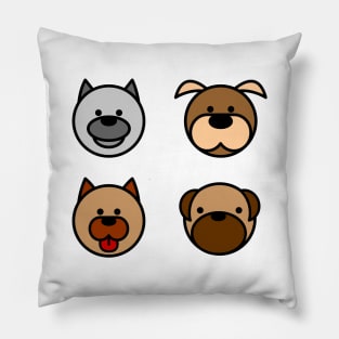 Big Face Costume Dogs Pillow