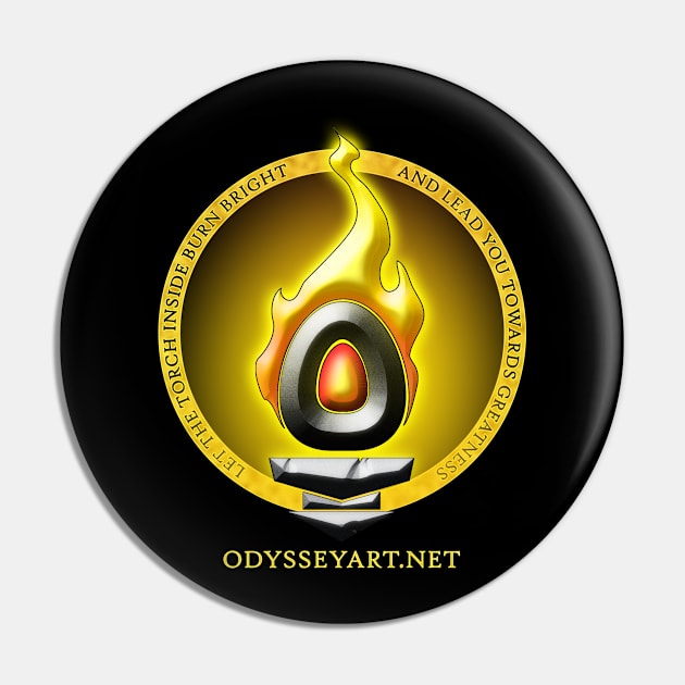 Odyssey Torch Greatness Pin by artofbriancroll