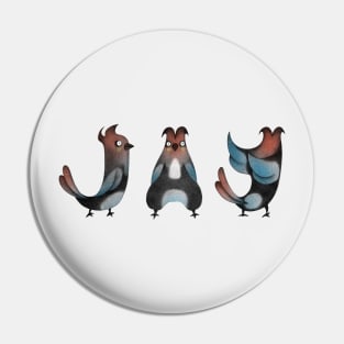 Alphabet Yoga Jay Pin