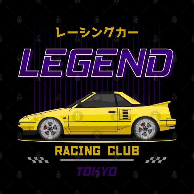 Tuner Yellow MR 2 MK1 JDM by GoldenTuners