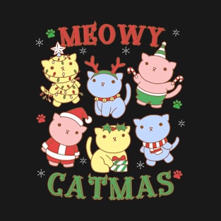 Kawaii Meowy Catmas T-Shirt