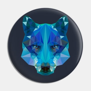 Wolf Low Poly Pin