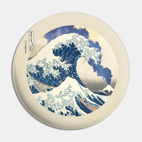 Great Wave Pins Teepublic