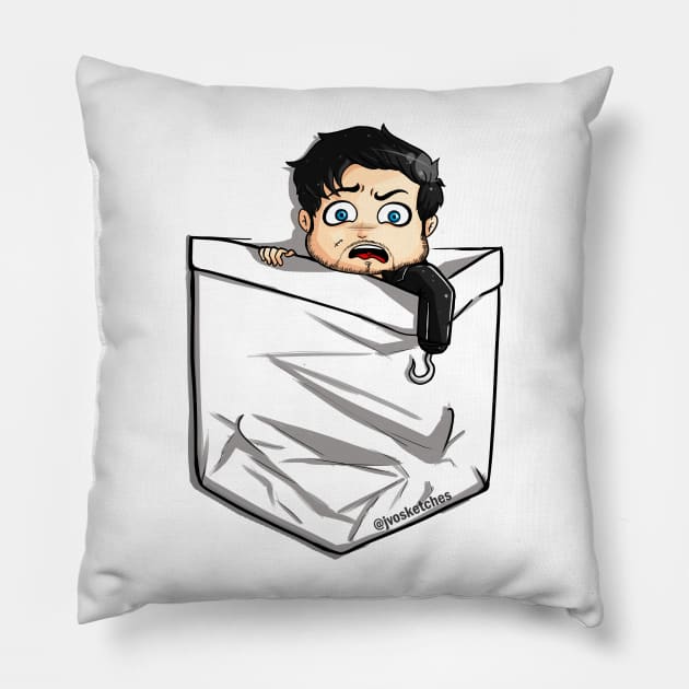 Tiny Hook Pillow by Jvosketches