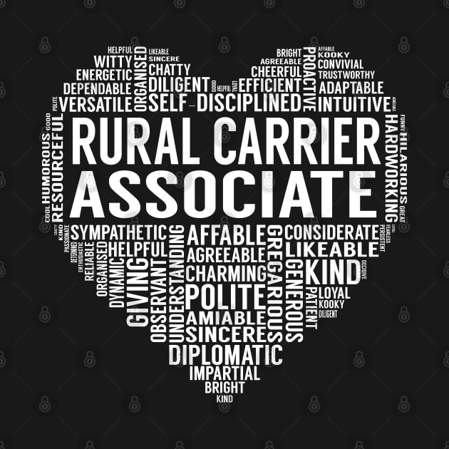 Rural Carrier Associate Heart by LotusTee