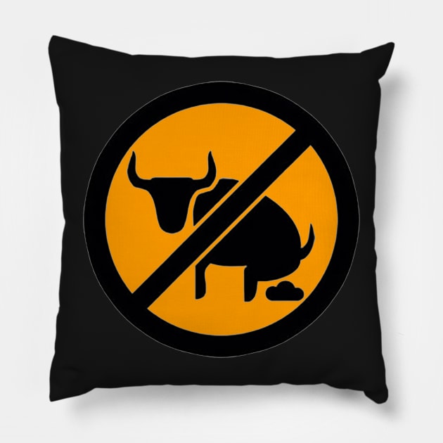 No Bull Shit Pillow by  The best hard hat stickers 