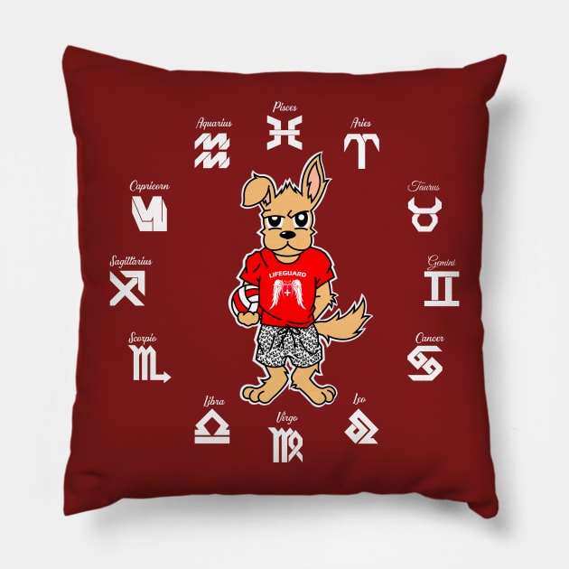 Year of the Dog Chinese Zodiac Animal Pillow by standwithnzy