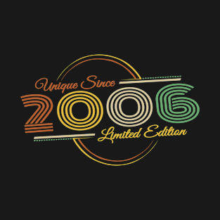 18th Birthday Retro Unique Since 2006 T-Shirt