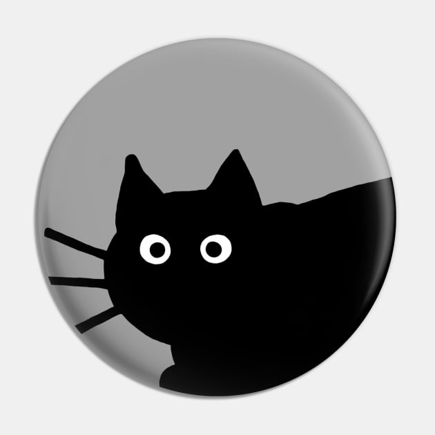 Black Cat Pin by Coffee Squirrel