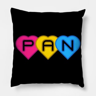 pansexual hearts Pillow