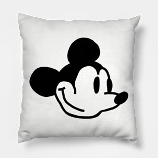 Steamboat Willie Portrait Cute Smiling Mouse Pillow