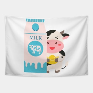 cute smile cow Tapestry