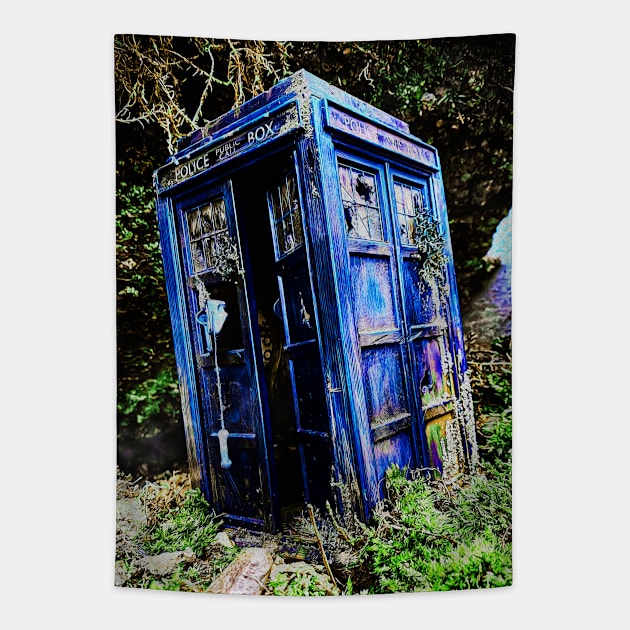 Lost police box Tapestry by ZuleYang22