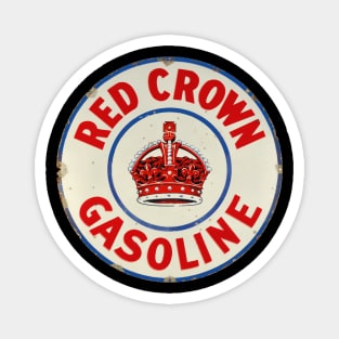 Red Crown Gasoline distressed vintage sign reproduction Magnet