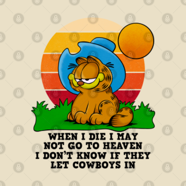 Garfield cowboy - Garfield - T-Shirt | TeePublic